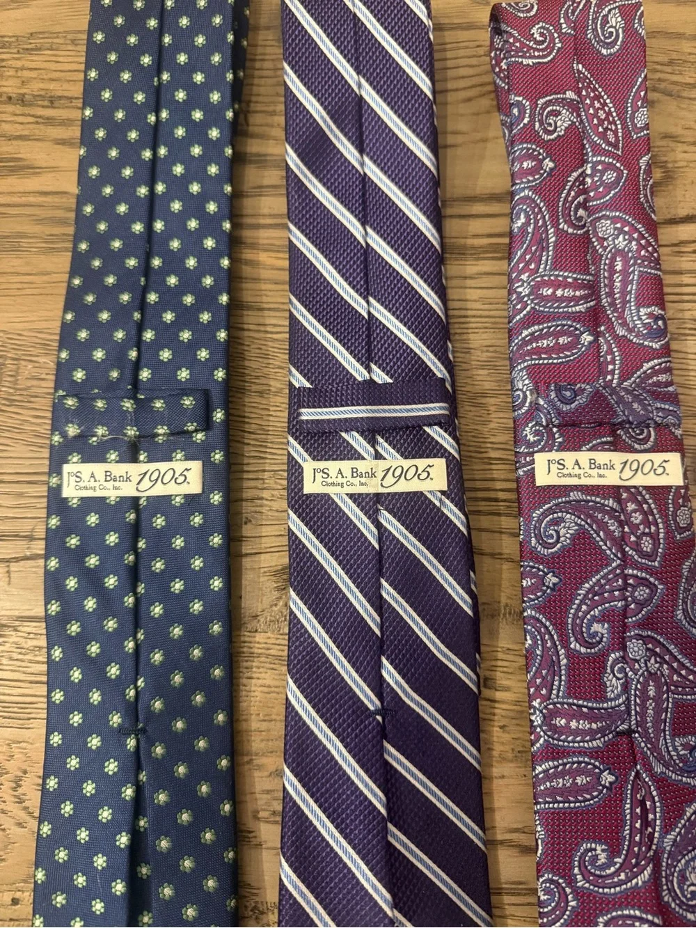 Jos. A. Bank Purple Diagonal Stripe Men's Tie